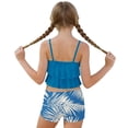 thumbnail image 5 of Scyoekwg Bathing Suits for Girls Fashion Print Vacation Ruffle Strapless Bikini Tops Swimming Trunks Set Beach Bikini Everyday Slim Multicolor, 6-7 Years, 5 of 7