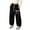 Black, variant on Girls Pants Loose Fit Bow Tie Jogger Lightweight Athletic Tapered Drawstring Pockets Casual Comfort Playwear Black Pants Size 10-11 Y