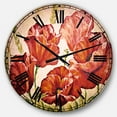 thumbnail image 1 of DesignArt Horloge Murale Grande Coquelicots en Blé, 1 of 2