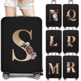 thumbnail image 2 of Luggage Protective Cover Dust Cover Anti-Scratch Portable Suitcase Trunk Holders Case Travel Accessories Gold Letter Printing 8gold R S(18 - 21 inch), 2 of 6