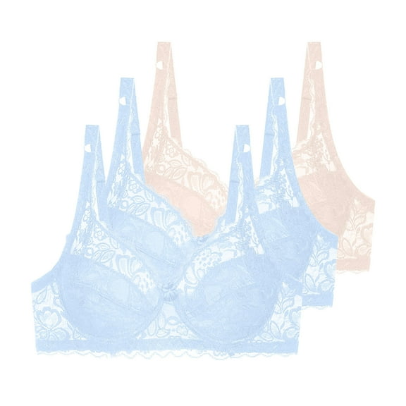 Cavosen Running Bras for Women Plus Size Supportive Bras Push Up Full Coverage Padded Stretch Bralettes Wide Straps Breathable Underwear