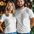 thumbnail image 4 of T-Shirts for Men, Vintage Star Crew Neck Cotton T-Shirt Men's Short Sleeve White Vintage Stars, 4 of 8