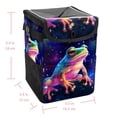 thumbnail image 5 of Starry Sky Frog Foldable, with Lid, Leak-Proof, Hanging Storage Bag Car Trash Can Garbage Bin, 5 of 6