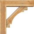thumbnail image 3 of Ekena Millwork 8"W x 32"D x 32"H Merced Block Rough Sawn Bracket w/ Offset Brace, Western Red Cedar, 3 of 25