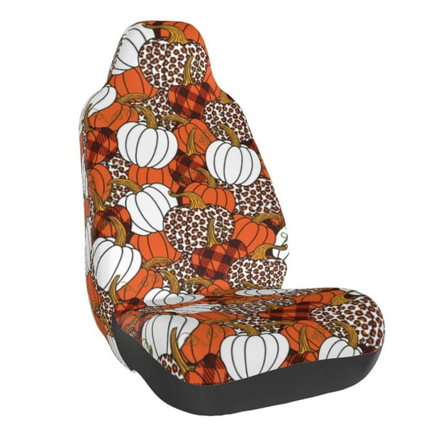 Fotbe Various Pumpkins Funda para Asiento de Auto con Estampado – Impermeable y Antisudor – Ajuste Universal, Lavable a Máquina, Antideslizante (1 Pieza)