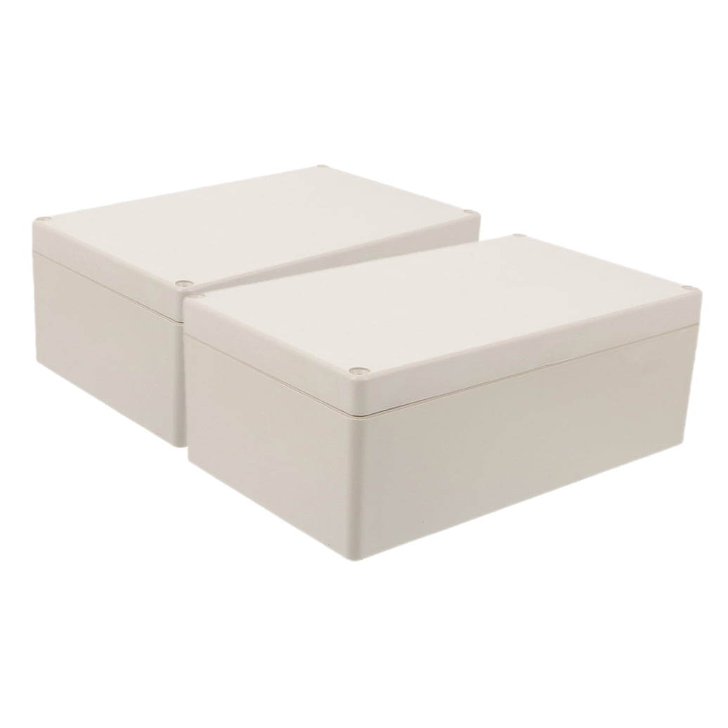 MLINS 2-Pack Waterproof Outdoor Electrical Project Enclosure Box for Switches and Wiring Protection