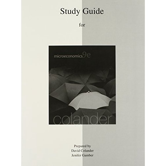Pre-Owned Study Guide to accompany Microeconomics (Paperback) 0077718399 9780077718398