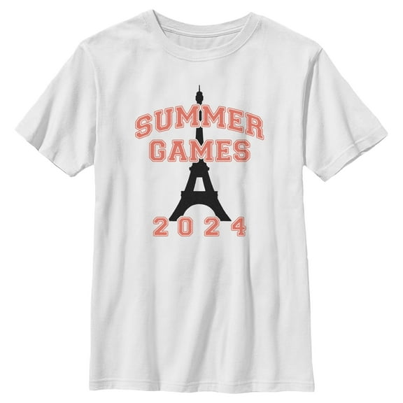 Boy's Lost Gods Olympic Eiffel Tower 2024  Graphic T-Shirt
