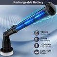 thumbnail image 3 of TASVAC Electric Spin Scrubber, Cordless Cleaning Brush with 5 Replaceable Heads, Power Shower Scrubber for Bathroom Tile Floor Kitchen, 3 of 8