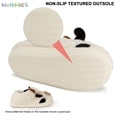 thumbnail image 4 of BadPiggies Cute Cow Slippers Fuzzy Plush Warm Non-Slip House Slides Shoes for Women Girls Men, 4 of 8