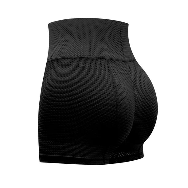 Mujeres Butt Lifter Bragas Shapewear Acolchado Ropa interior sin costuras Hip Enhancer Eccomum Negro tipo2/XL