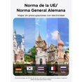 thumbnail image 2 of UGREEN UE Adaptador Europeo de Viaje Internacional, Adaptador Corriente de EE. UU./UE/RU/AU/CN/JP a Europa/Alemania/Rusia Tipo F, 2 Paquete, 2 of 8