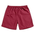 thumbnail image 4 of Ersazi Mens Cargo Shorts Summer Plus Size Thin Fast-Drying Beach Trousers Casual Sports Short Pants Wine 5Xl, 4 of 4