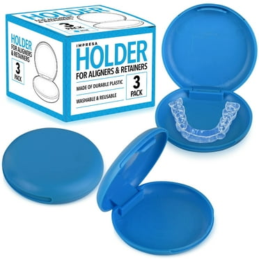 Impresa 3-Pack Retainer Case Set Intended for Invisalign Teeth Aligner