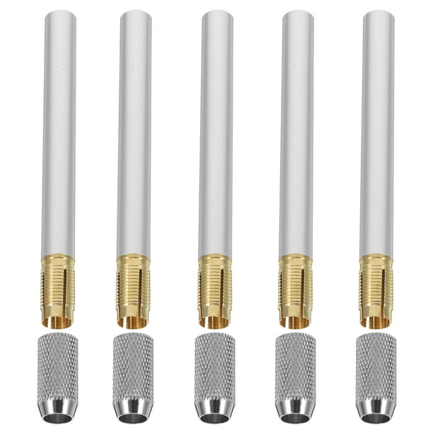 ColoMX 5pcs extensor de lápices de metal de metal extensor de lápiz lápices de color lápices
