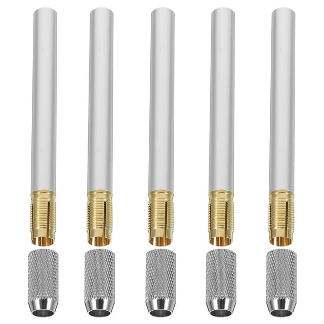 ColoMX 5pcs extensor de lápices de metal de metal extensor de lápiz lápices de color lápices