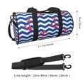 thumbnail image 2 of Xecao Nautical Anchors Print Travel Duffle Bag, Bag Carry On Tote Bags for Women, Travel Sport Gym Bag for Men, Hospital Bag for Labor and Delivery, 2 of 6