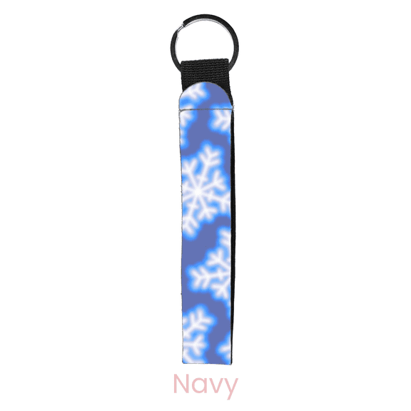 abbyrose Aura Snowflakes Wristlet Key Chain