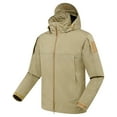 thumbnail image 2 of Sentmoon Coats for Men Solid Color Long Sleeve Hooded Neck Winter Jacket Plus Size Zipper Windbreaker Waterproof Woman Clothes with Pockets Fall Active for Festival Camping and Outdoor, 2 of 9