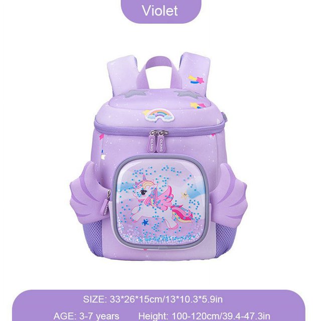 GREATOP Elementary School Kindergarten Elementary Toddler Backpack, Waterproof Backpacks Unicorn Backpacks, Casual Backpacks For Girls, Ages 1-7 As A School Opens Gift