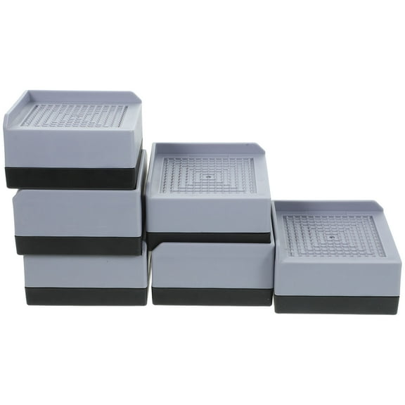 CTIRCHIU Furniture Lifts Protects Floors Grey TPU Rubber for Home Improvement 6pcs