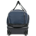 SwissTech Wanderer 30" Rolling Drop Bottom Travel Duffel Bag, Blue