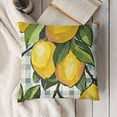 thumbnail image 3 of YINGXI Summer Lemon Throw Pillow Covers, Family is Everything Cushion Case for Sofa Couch 20x20in, 3 of 5