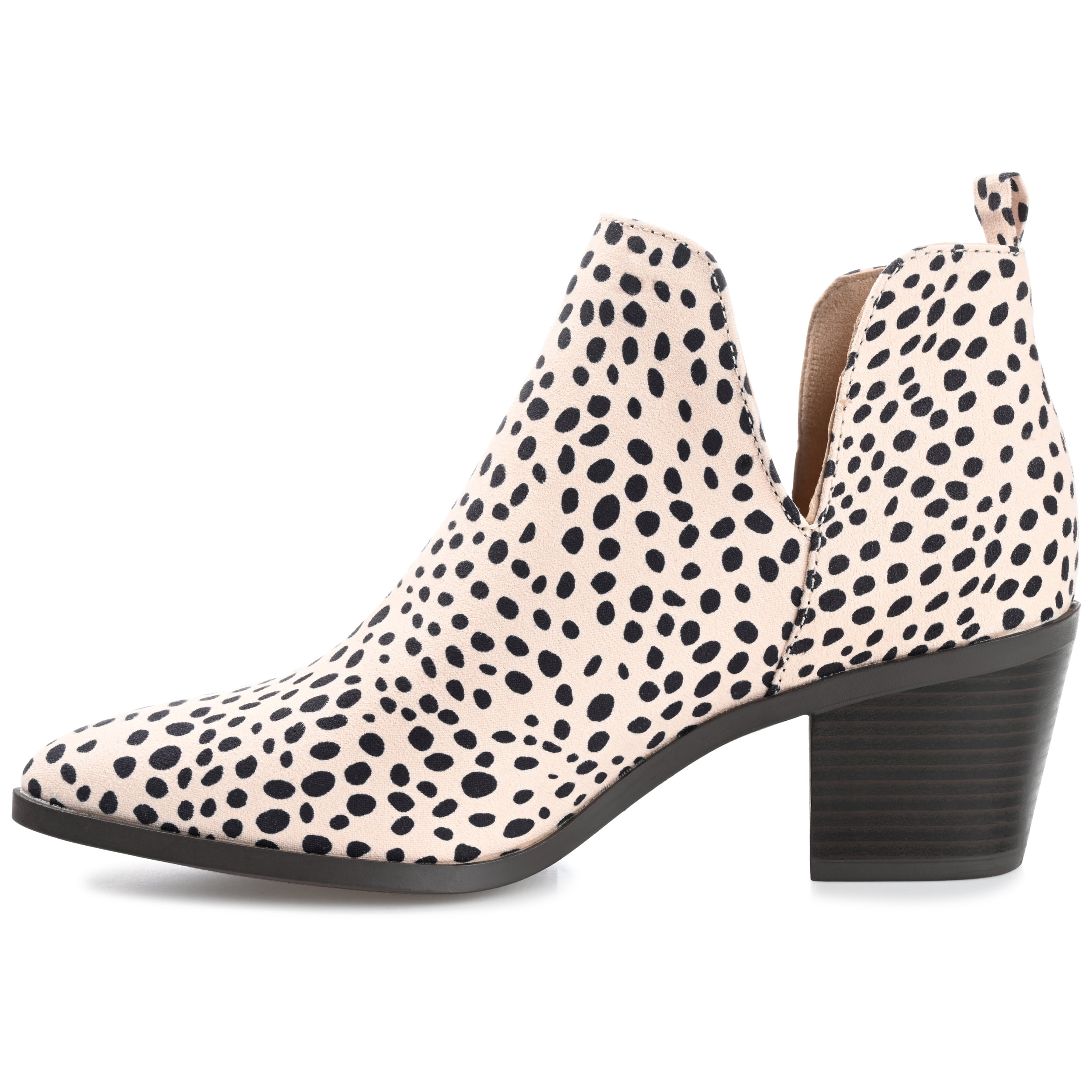 Journee Womens Lola Pull On Stacked Heel Booties, Widths Available