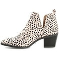 thumbnail image 3 of Journee Womens Lola Pull On Stacked Heel Booties, Widths Available, 3 of 9