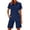 Blue, variant on Tanghaowl Short Sets for Women, Women Casual Summer Shorts Suit Two Piece Outfit With Comfortable Top And Stylish Bottoms Beige M