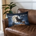 thumbnail image 3 of Happy Halloween Newfoundland Witch Pumpkins Bats Quilt Pillowcase Newfie Dog Lover Gifts Throw Pillow Cover Bed Home Decor - 13012, 3 of 5