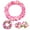 Pink 4pcs, variant on 4Pcs/Set Thickening Vibrant Color 80Pcs Flower Hawaiian Garland Hawaiian Flowers Necklace Headband Bracelets Lei Party Supplies Blue 4pcs