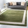 thumbnail image 2 of Unique Loom Del Mar Collection Contemporary Transitional Square Rug, 8', Green/Olive, 2 of 2
