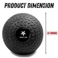 thumbnail image 7 of Yes4All 20lbs Slam Ball - Durable PVC Sand-Filled Medicine Ball, Available in 10-40lbs, Perfect for Core Strength & Full-Body Workouts - Tread Black, 7 of 7