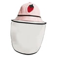 thumbnail image 3 of Sombrero de protección facial para niños, gorro de con baba de saliva anti escupir con sombrero de de facial trans rosa-L, 3 of 6
