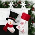 thumbnail image 2 of Northlight 19" Red and White Velvet Embroidered Snowflake Christmas Stocking, 2 of 6