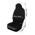 thumbnail image 5 of Unique Bargains Front Seat Covers Protector Polyester Seat Cover Protector Pads Universal for Car Truck SUV Black, 5 of 7