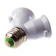 thumbnail image 3 of E27 1 to 2 E27 LED Light Lamp Bulb Adapter Converter Split Splitter Base Socket, 3 of 5