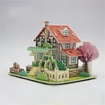 thumbnail image 2 of Vogacara Juguete de montaje 3D para niños, casa de montaje de papel, modelo para niños, juguete educativo DIY para edades tempranas, tipo 1 Juguetes Educativos No.02 Vogacara FN000126-02, 2 of 6