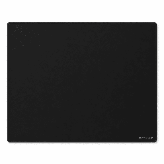 Tempered Glass Gaming Mouse Pad, 15.7L x 11.8W inches, Black