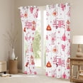 thumbnail image 3 of Erosebridal Kids Pink Camper Curtains Pack of 2 (42x84 Each) For Travel Trailers,Cute Polka Dot Bowknot Curtains Blackout For Girls, 3 of 7
