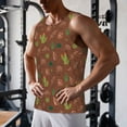 thumbnail image 5 of Gukieu Cute Armadillos Print Men's Quick Dry Fitness Vest, Round Neck Sleeveless Fitness Bodybuilding Top-XX-Large, 5 of 7
