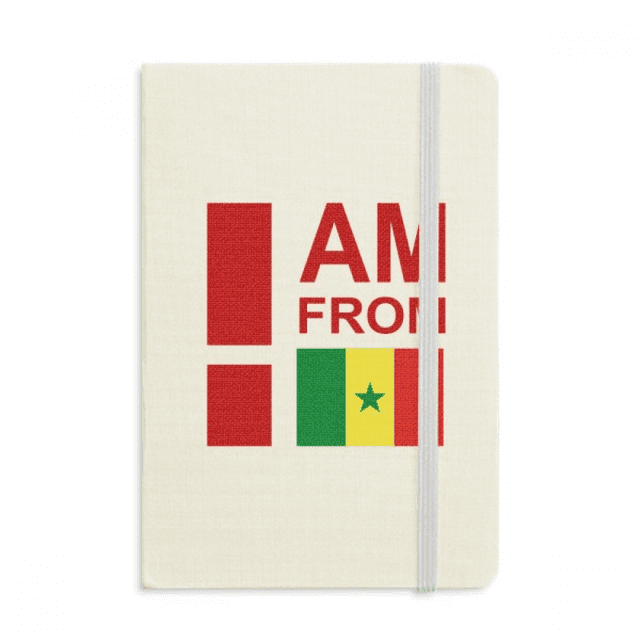 Je Suis de l'Art Déco du Sénégal, Carnet de Mode, Tissu Officiel, Couverture Rigide, Journal Intime Classique