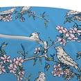 thumbnail image 2 of Birds Pouf Cover with Zipper, Cherry Blossom Trees and Finches on Branch Japanese Spring Flora Fragrance, Soft Decorative Fabric Unstuffed Case, 30" W X 17.3" L, Pale Pink Azure Blue, by Ambesonne, 2 of 3