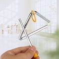 thumbnail image 3 of Musical Triangular Steel School Children Rhythm Band Percussion Instrument with Beater - 5 Inches, 3 of 8
