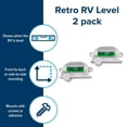 thumbnail image 2 of Camco RV Level 25520 Bubble Type; Side-To-Side And Front-To-Rear Leveling; Retro RV Shape Design; Self Adhesive Mount Or Screw On Mount; Set Of 2, 2 of 12