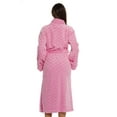 thumbnail image 3 of Just Love Women's Ultra-Soft Velour Bath Robe with Tie Belt (Rose, Small), 3 of 3