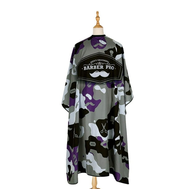Delantal de peluquero Yinane Capa de barbero M Camuflaje morado