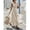 Beige, variant on Womens Beige Casual Sleeveless Maxi Dress, V-Neck Cross-Cross Design
