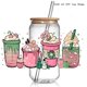 thumbnail image 1 of 30+New Best Seller Cute Christmas Design 3D UV DTF Cup Wrap Transfers Stickers Waterproof 16oz Glass Christmas UV DTF Wrap, 1 of 4